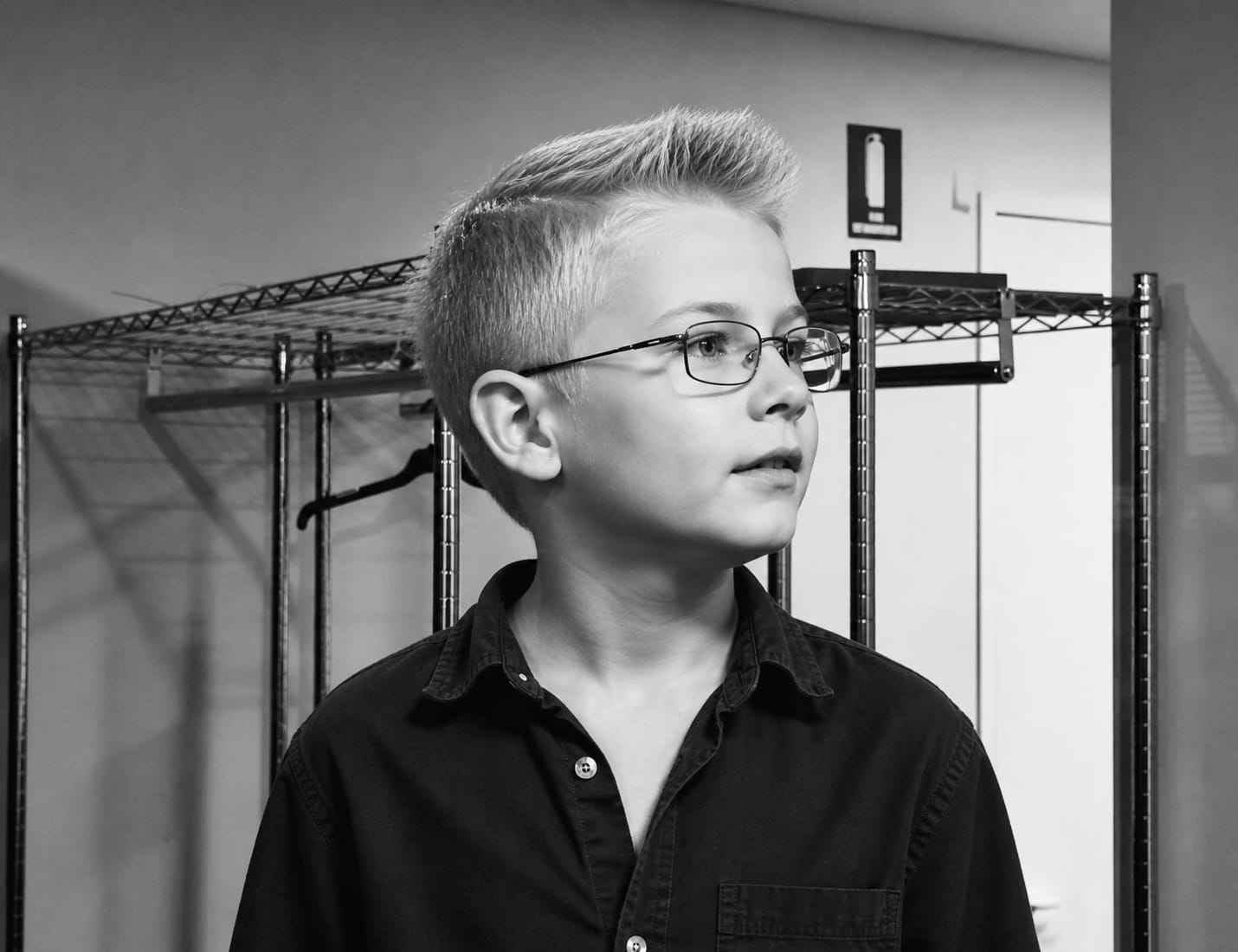 Chris Perry reimagined as a child