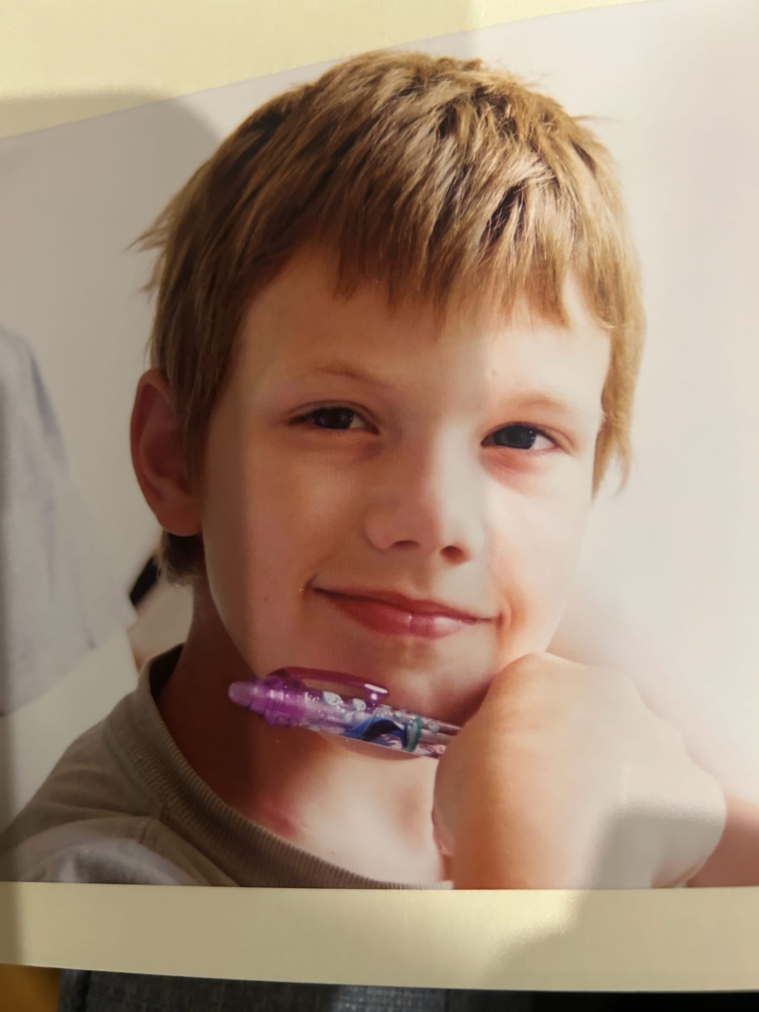 Michael Samuel as a child